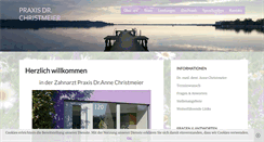Desktop Screenshot of praxis-christmeier.de