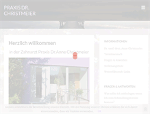 Tablet Screenshot of praxis-christmeier.de